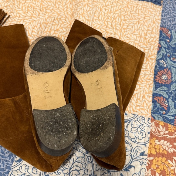 M. Gemi Brown tall suede  Boots size 8.5 - Picture 3 of 8